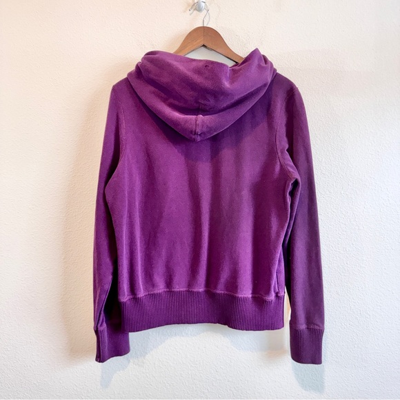 Y2K Vintage Grunge Preppy Graphic Hoodie American Eagle Purple Mall XL Top - Picture 8 of 9